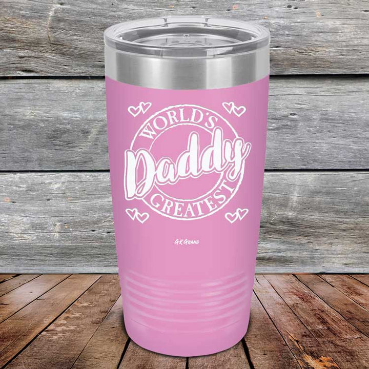 World's Greatest Daddy - Powder Coated Etched Tumbler