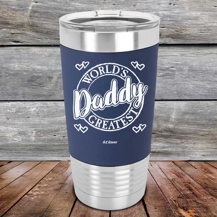 World's Greatest Daddy - Premium Silicone Wrapped Engraved Tumbler