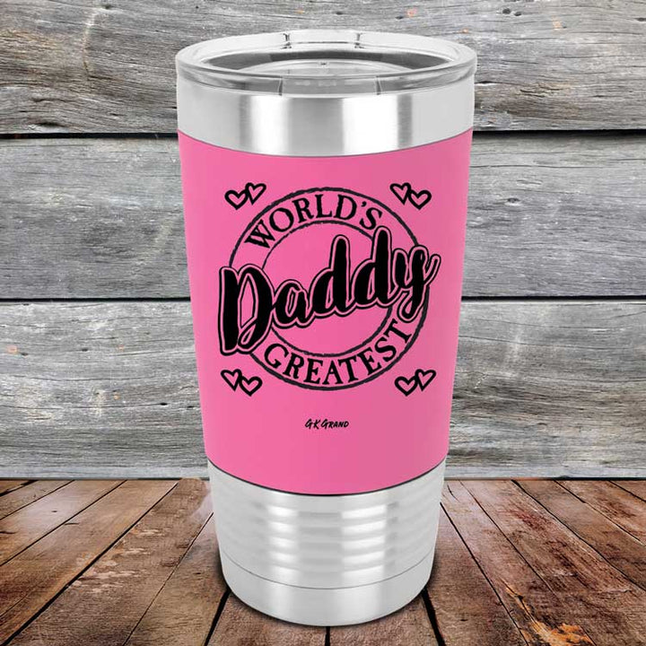 World's Greatest Daddy - Premium Silicone Wrapped Engraved Tumbler