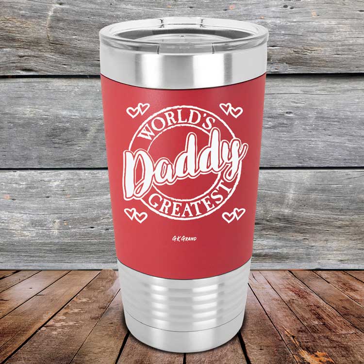 World's Greatest Daddy - Premium Silicone Wrapped Engraved Tumbler