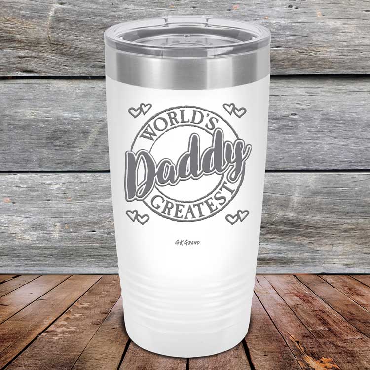 World's Greatest Daddy - Powder Coated Etched Tumbler