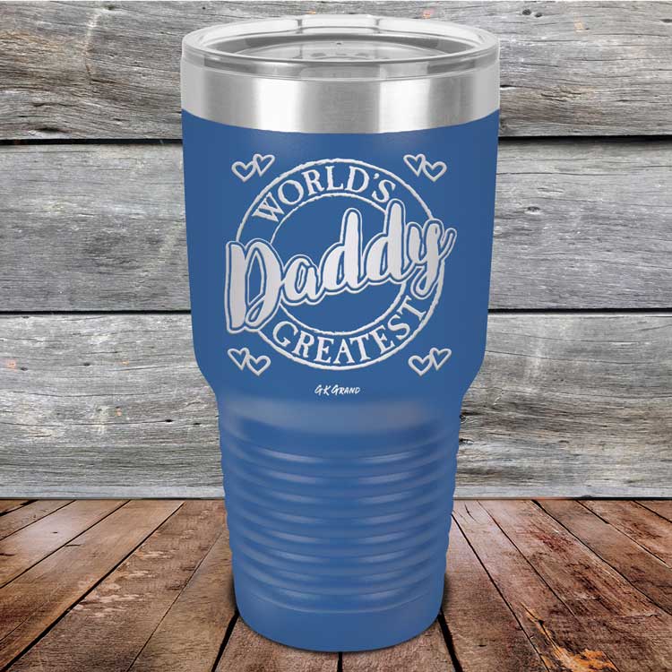 World's Greatest Daddy - Powder Coated Etched Tumbler