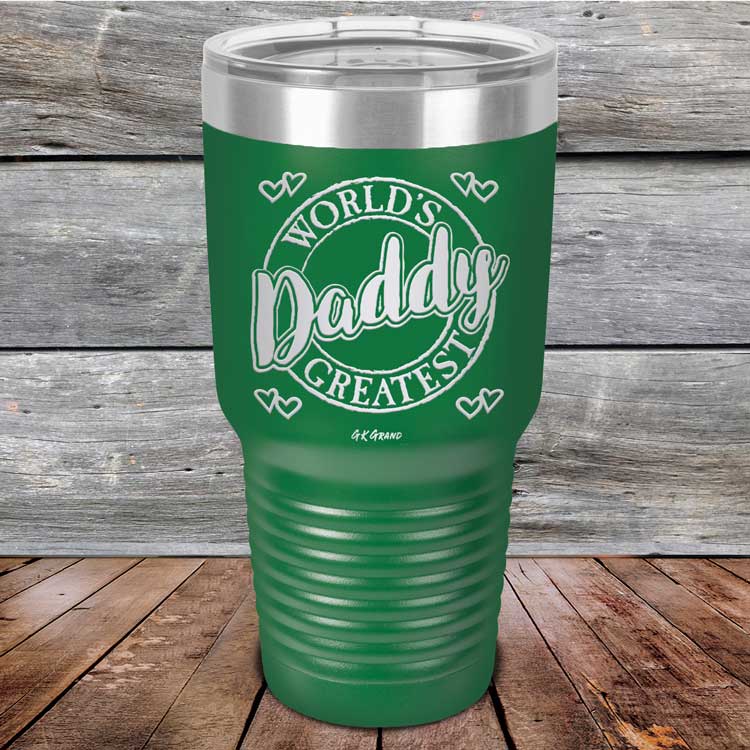 World's Greatest Daddy - Powder Coated Etched Tumbler