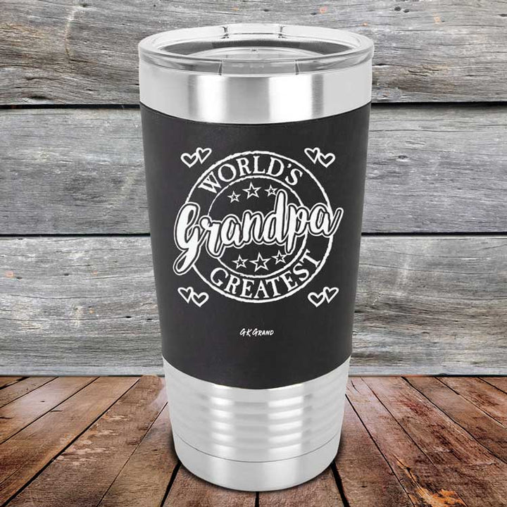 World's Greatest Grandpa - Premium Silicone Wrapped Engraved Tumbler