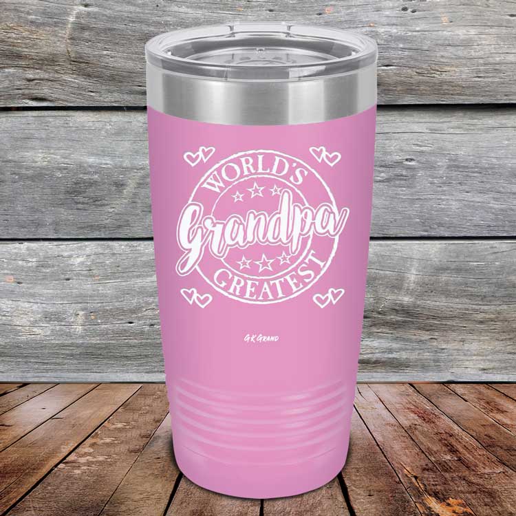 World's Greatest Grandpa - Powder Coated Etched Tumbler