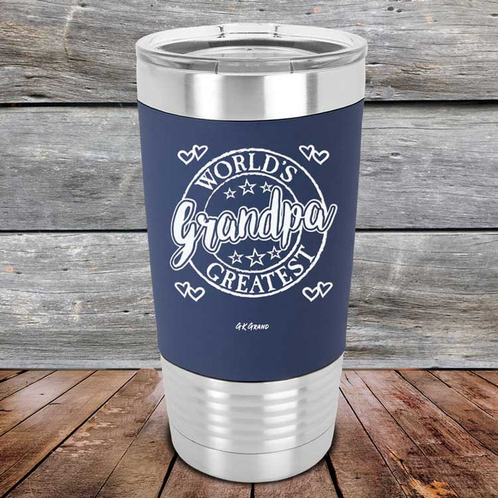 World's Greatest Grandpa - Premium Silicone Wrapped Engraved Tumbler