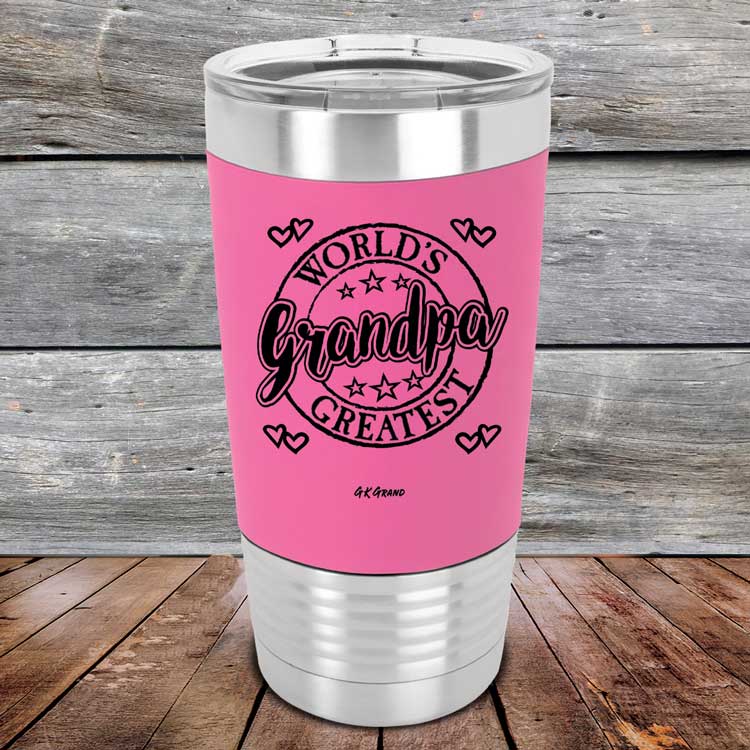 World's Greatest Grandpa - Premium Silicone Wrapped Engraved Tumbler