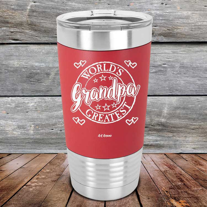 World's Greatest Grandpa - Premium Silicone Wrapped Engraved Tumbler