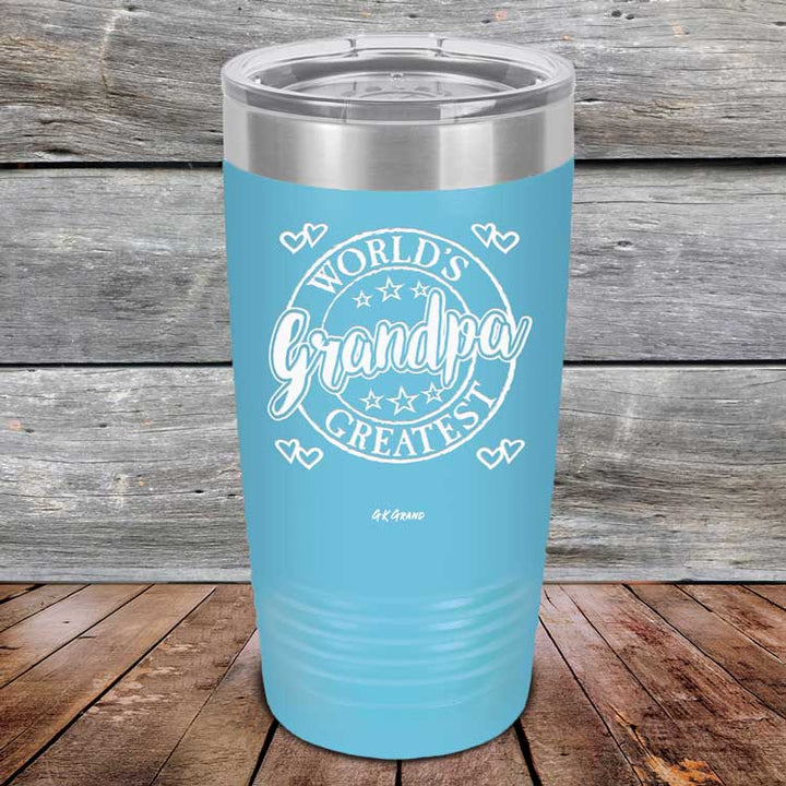 World's Greatest Grandpa - Powder Coated Etched Tumbler