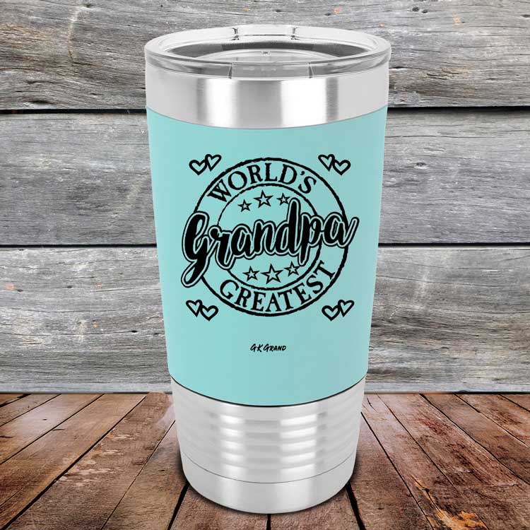 World's Greatest Grandpa - Premium Silicone Wrapped Engraved Tumbler