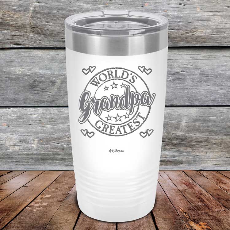 World's Greatest Grandpa - Powder Coated Etched Tumbler