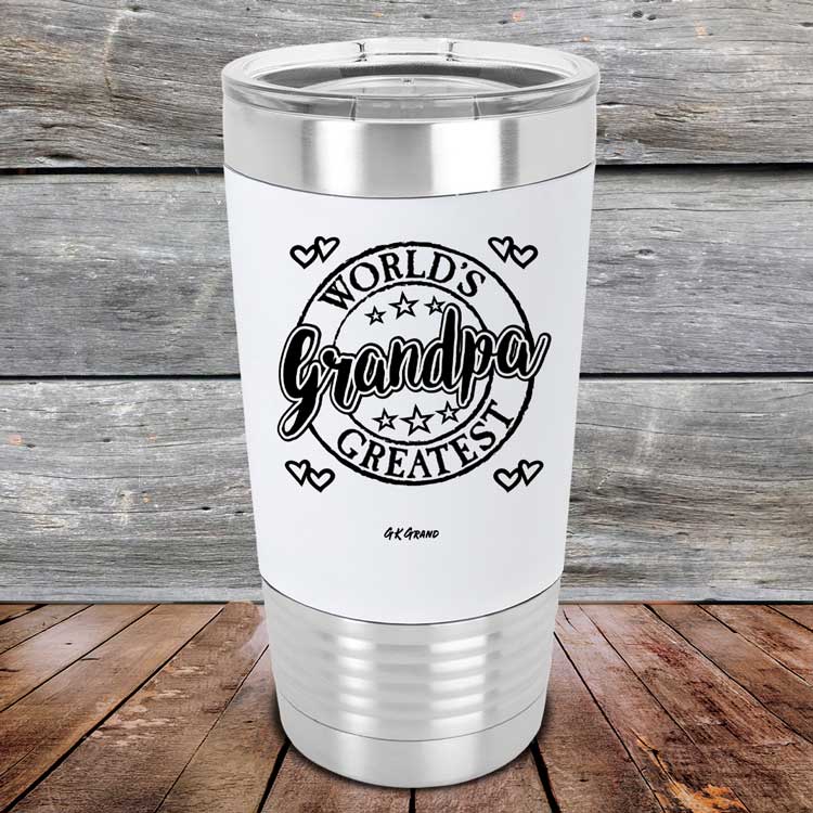 World's Greatest Grandpa - Premium Silicone Wrapped Engraved Tumbler