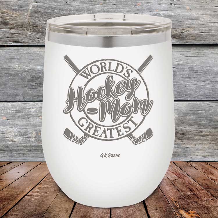 Worlds Greatest Hockey Mom - Powder Coated Etched Tumbler