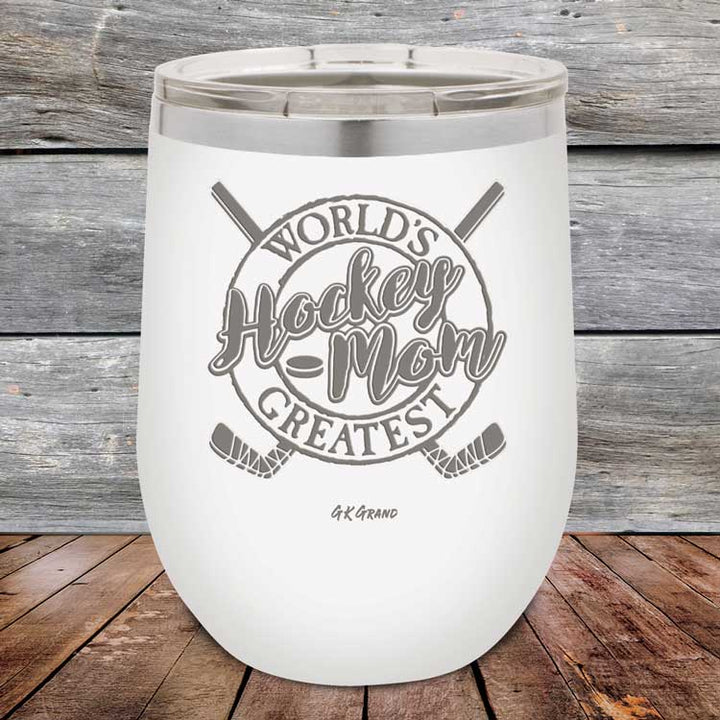 Worlds Greatest Hockey Mom - Powder Coated Etched Tumbler