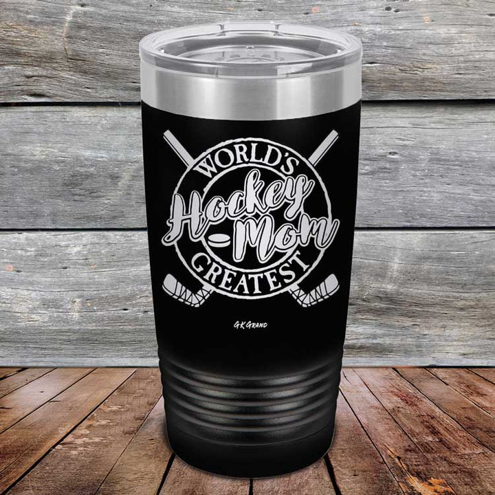 World's Greatest Hockey Mom - Powder Coated Etched Tumbler