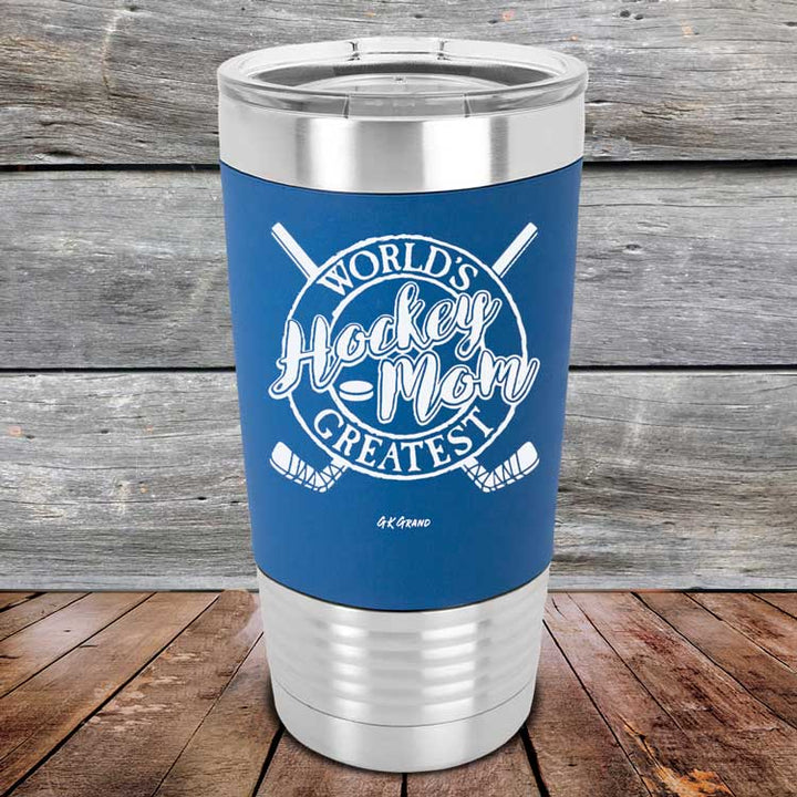 World's Greatest Hockey Mom - Premium Silicone Wrapped Engraved Tumbler