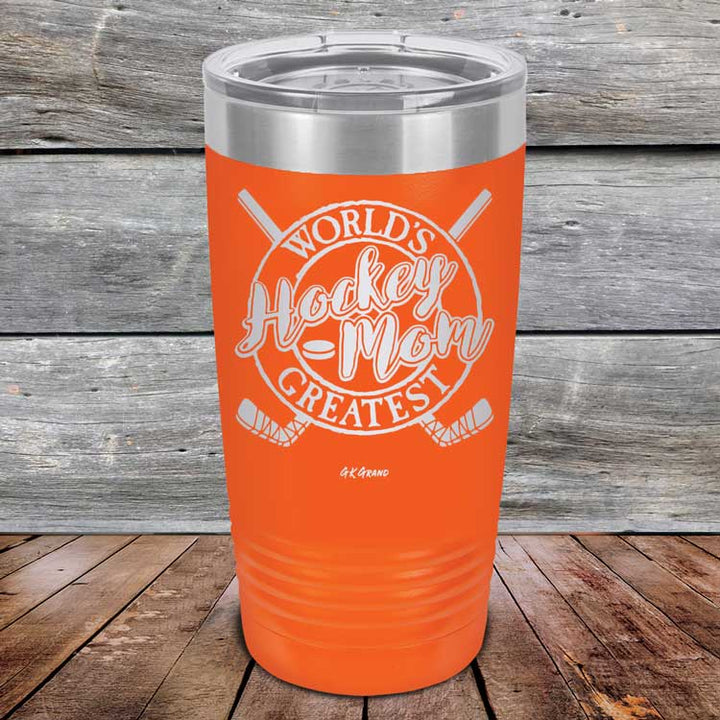 World's Greatest Hockey Mom - Powder Coated Etched Tumbler