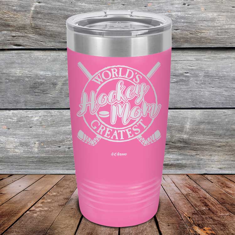 World's Greatest Hockey Mom - Powder Coated Etched Tumbler