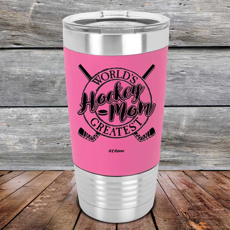 World's Greatest Hockey Mom - Premium Silicone Wrapped Engraved Tumbler