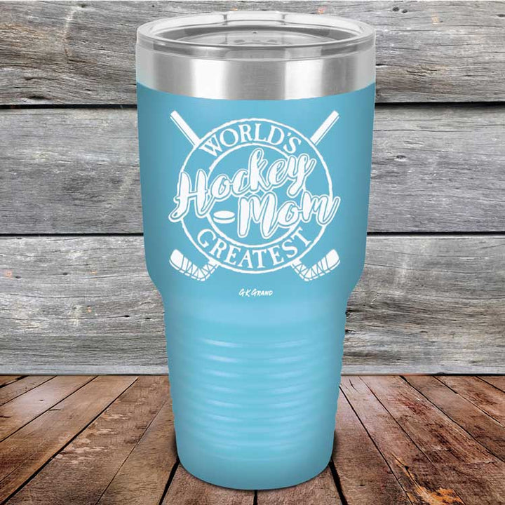 World's Greatest Hockey Mom - Powder Coated Etched Tumbler