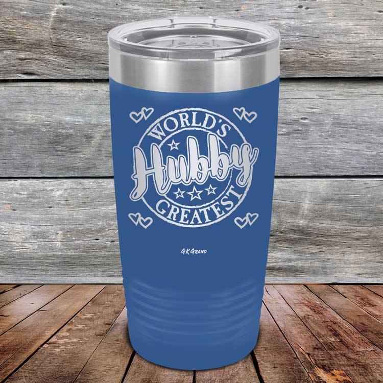 World's Greatest Hubby - Powder Coated Etched Tumbler - GK GRAND GIFTS