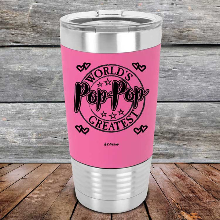 World's Greatest Pop-Pop - Premium Silicone Wrapped Engraved Tumbler