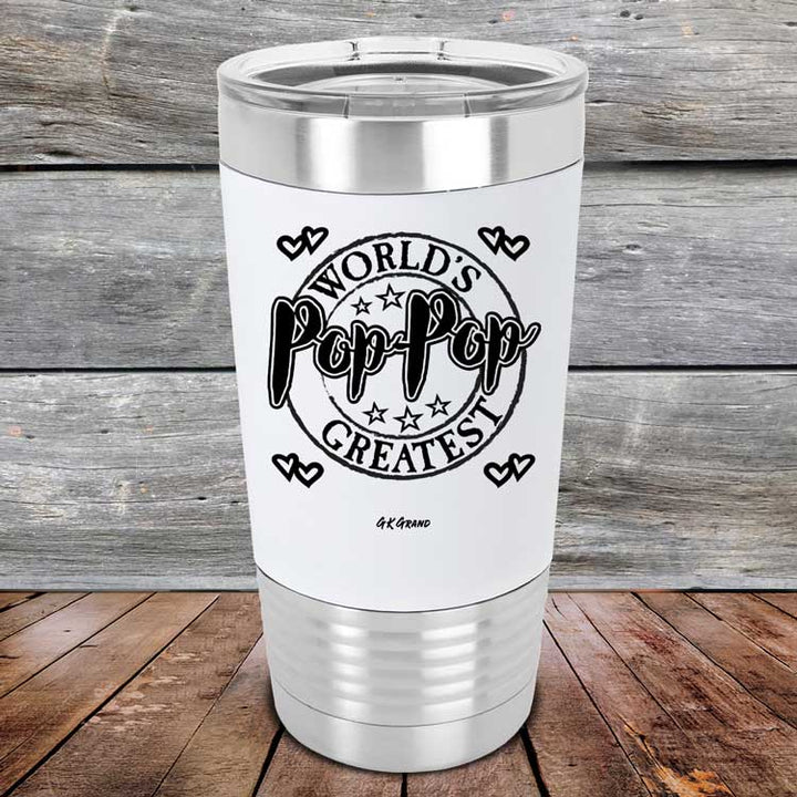 World's Greatest Pop-Pop - Premium Silicone Wrapped Engraved Tumbler