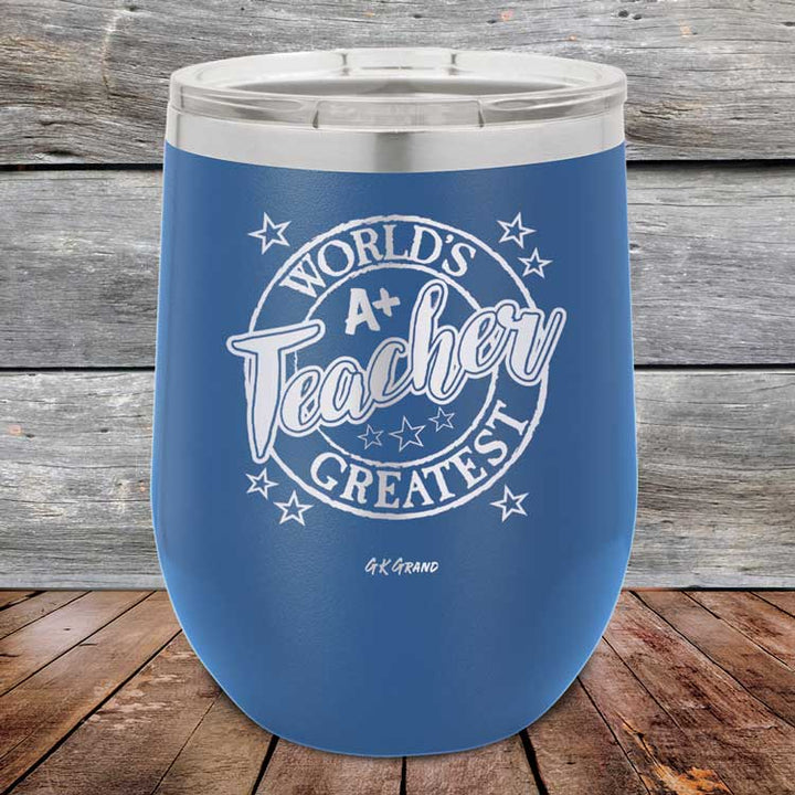 World's Greatest Teacher - Powder Coated Etched Tumbler