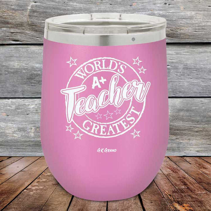 World's Greatest Teacher - Powder Coated Etched Tumbler