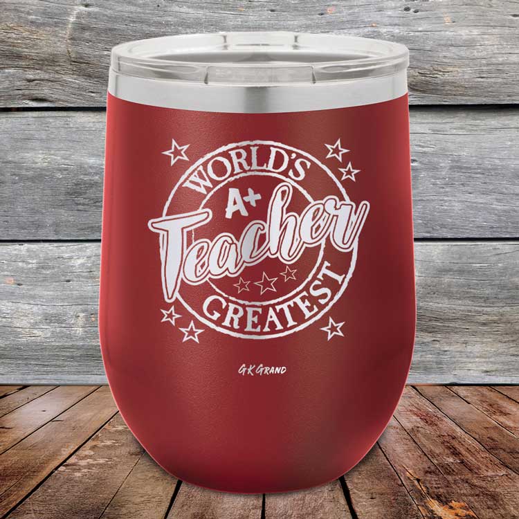 World's Greatest Teacher - Powder Coated Etched Tumbler