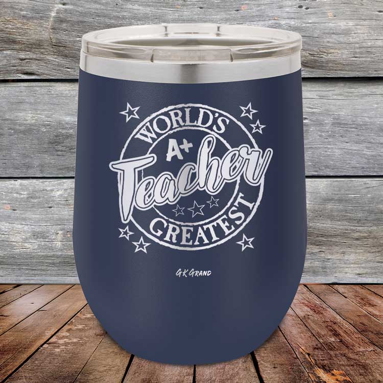 World's Greatest Teacher - Powder Coated Etched Tumbler