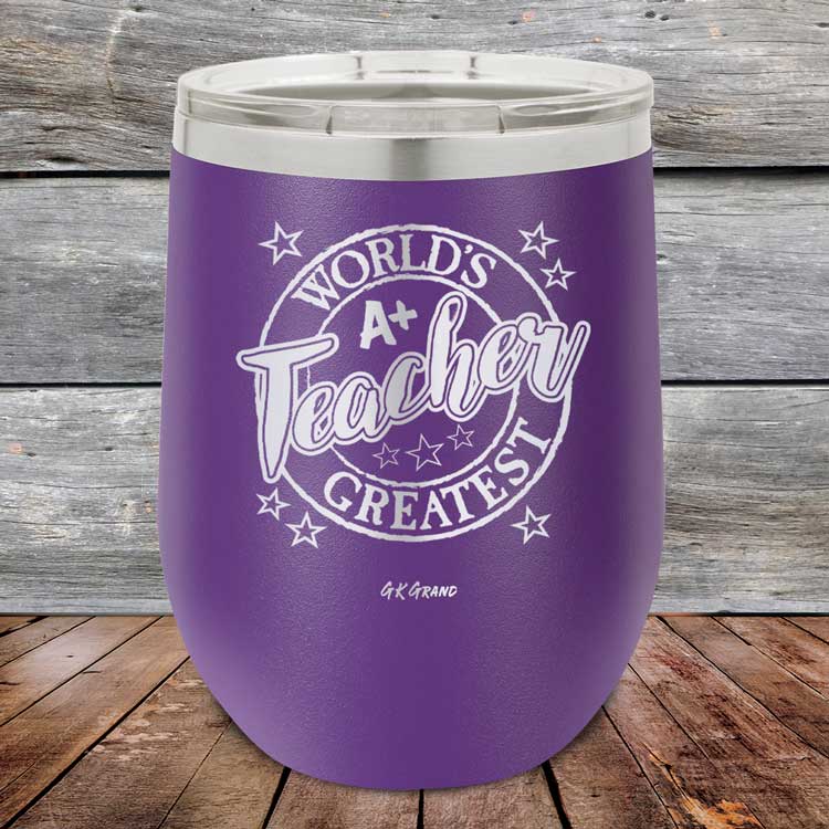 World's Greatest Teacher - Powder Coated Etched Tumbler