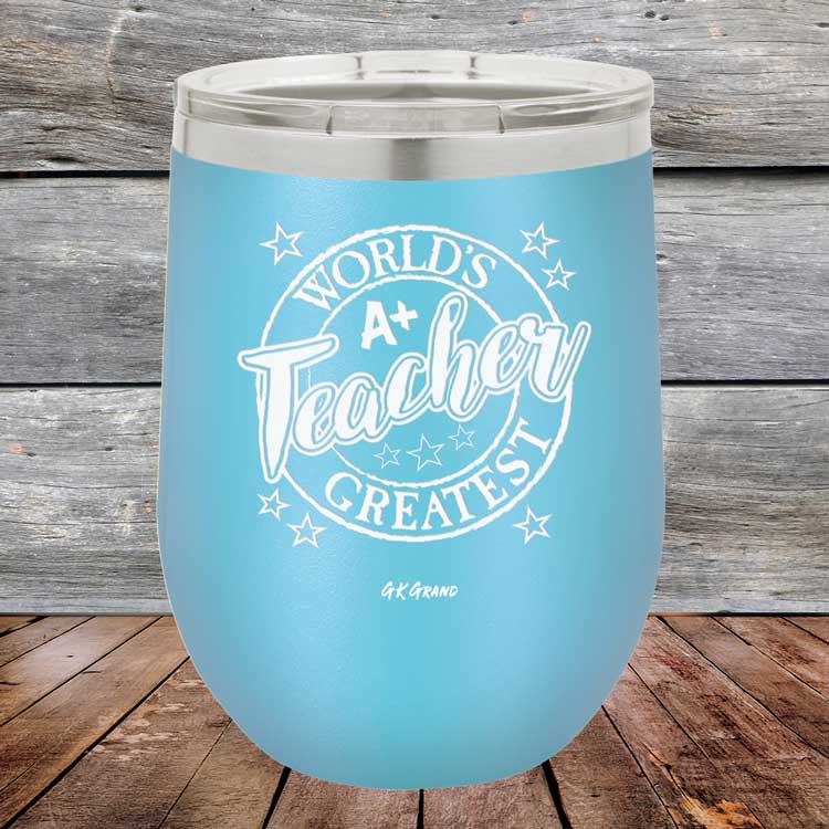 World's Greatest Teacher - Powder Coated Etched Tumbler