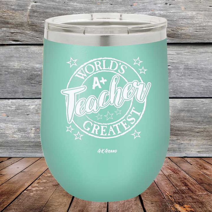 World's Greatest Teacher - Powder Coated Etched Tumbler