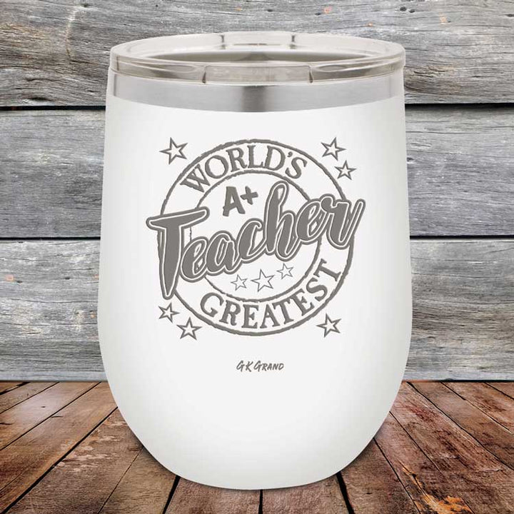 World's Greatest Teacher - Powder Coated Etched Tumbler