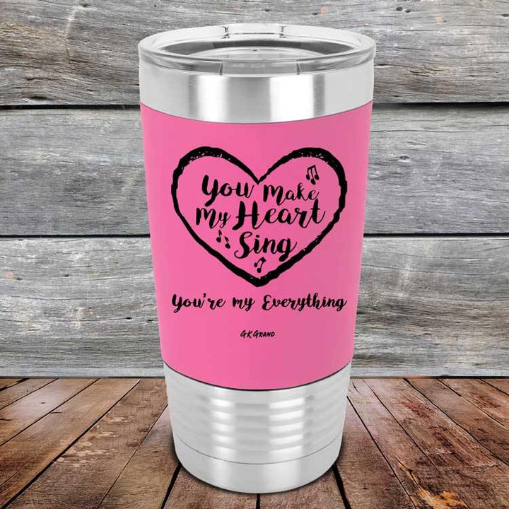 You Make My Heart Sing - Premium Silicone Wrapped Engraved Tumbler - GK GRAND GIFTS