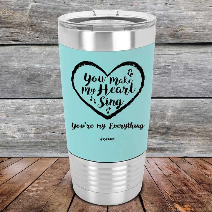 You Make My Heart Sing - Premium Silicone Wrapped Engraved Tumbler - GK GRAND GIFTS