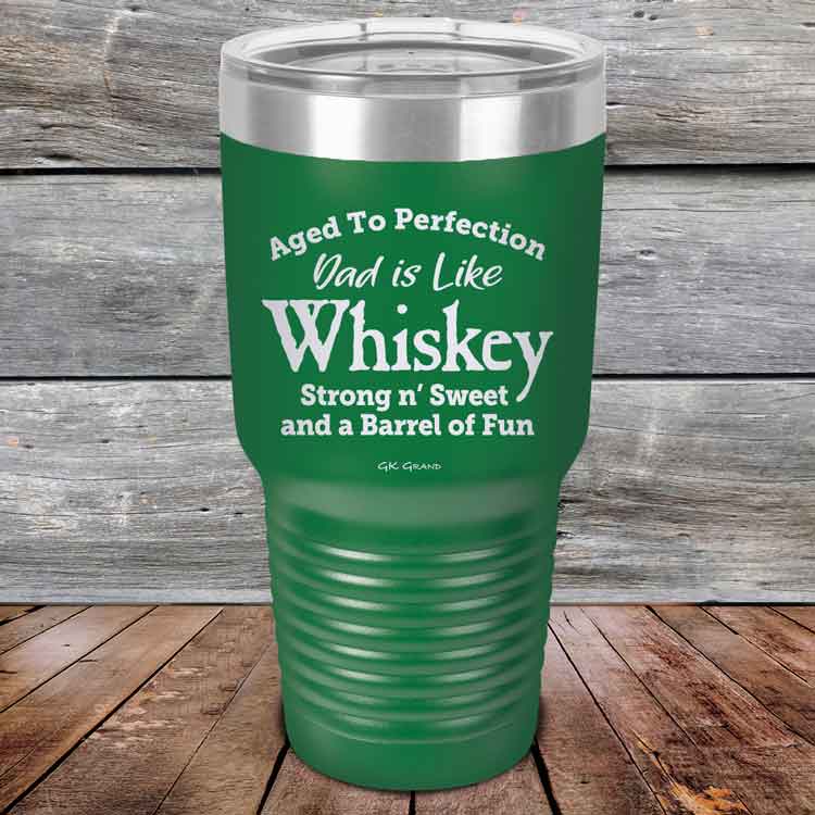 Aged-to-Perfection-Dad-is-Like-Whiskey-Strong-N-Sweet-30oz-Green_TPC-30Z-15-5322-1