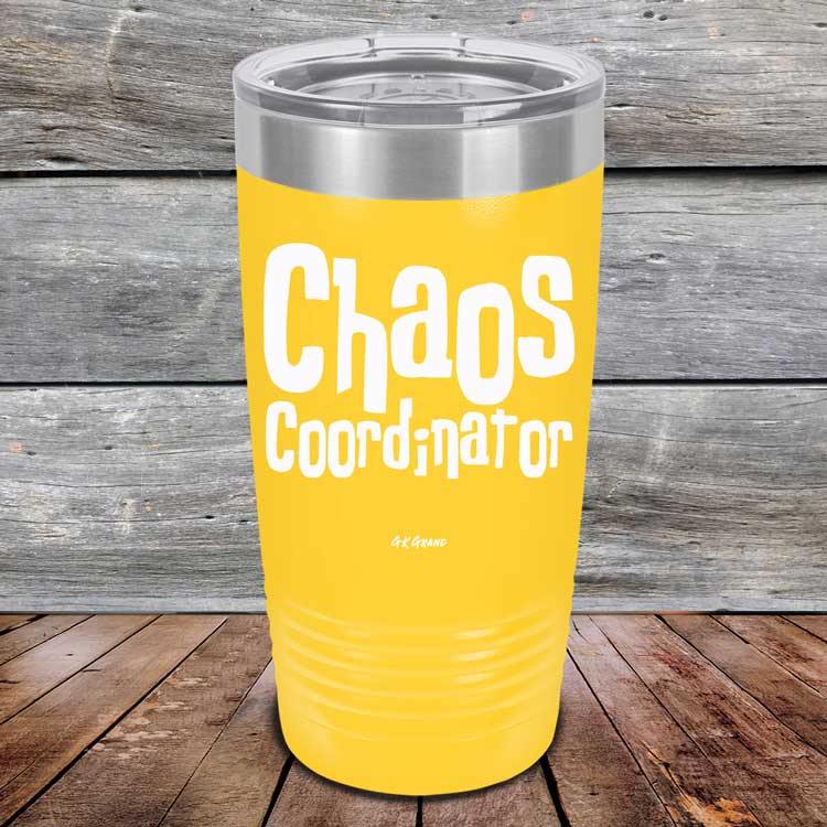 Chaos Coordinator - Powder Coated Etched Tumbler - GK GRAND GIFTS