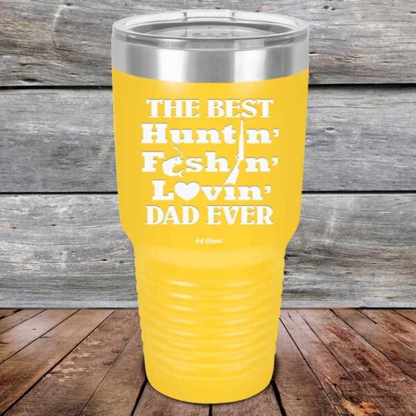 Best Huntin' Fishin' Lovin' Dad Ever - Powder Coated Etched Tumbler - GK GRAND GIFTS